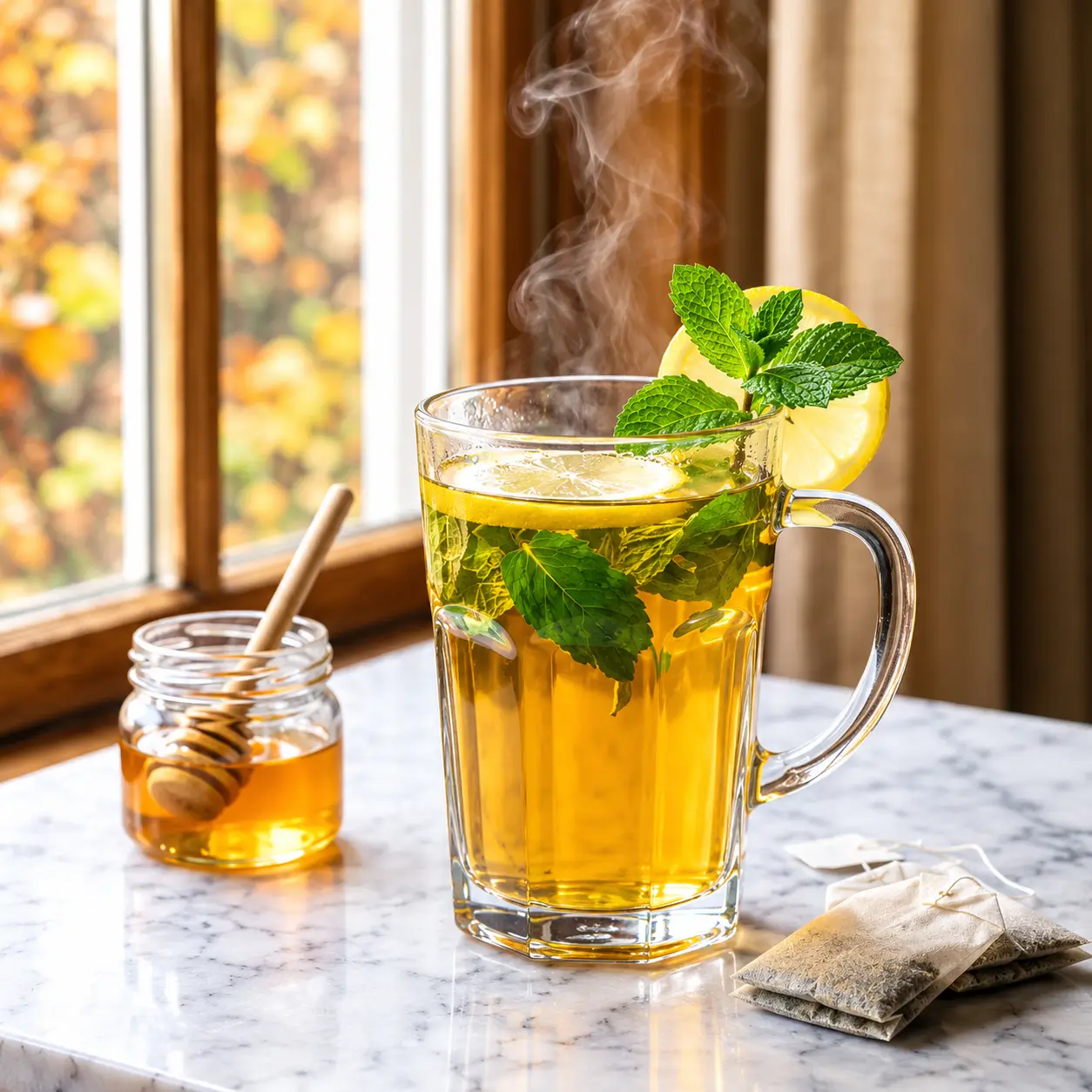 Copycat Starbucks Medicine Ball Tea (Honey Citrus Mint Tea)