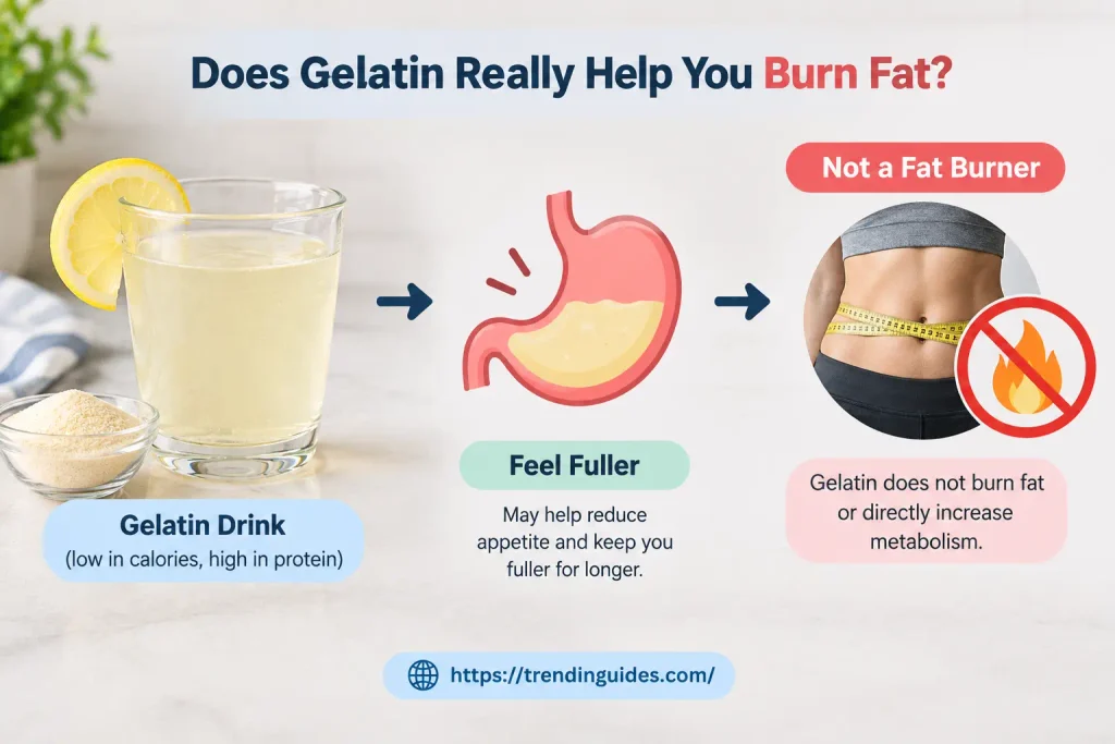 Gelatin drink and fat burning myth