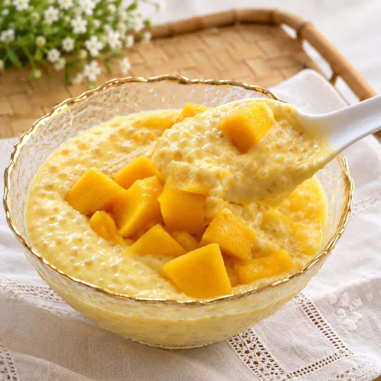 Mango Tapioca Recipe (Mango Sago)