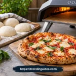 Ooni pizza dough recipe with freshly baked Neapolitan pizza