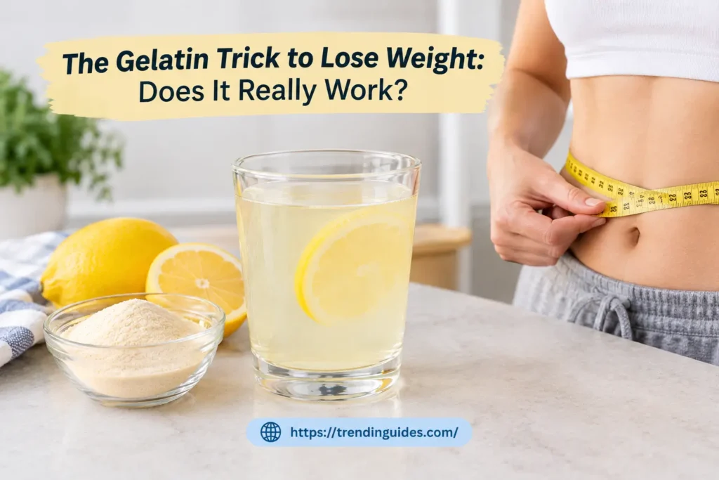 Gelatin drink for weight loss
