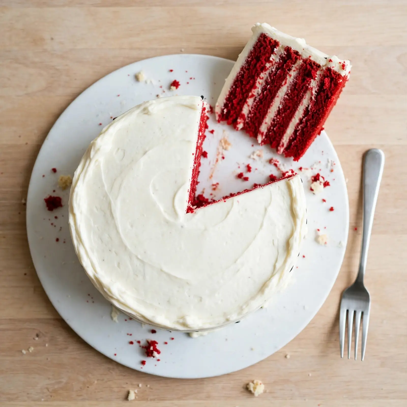 Traditional Red Velvet Cake with Ermine Frosting